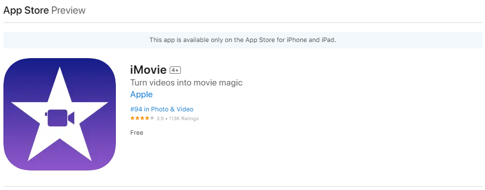 imovie app