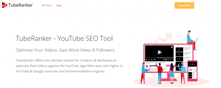 tuberanker youtube seo tool